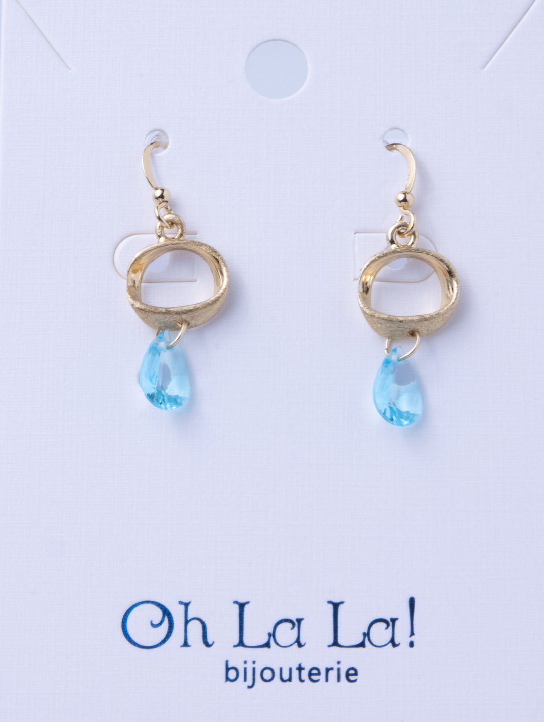Drop of Light  Golden Earrings