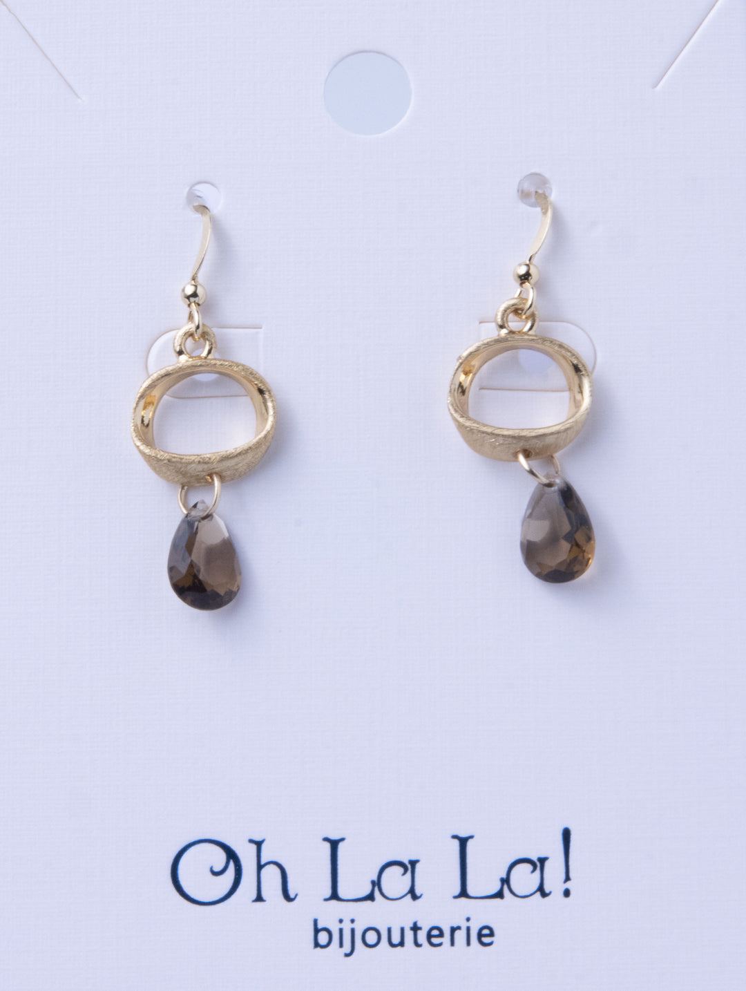 Drop of Light  Golden Earrings