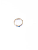 Twin Circle Gem Golden Rings