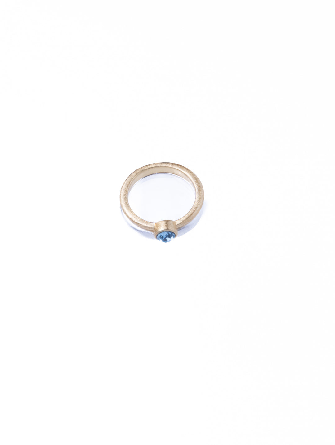 Twin Circle Gem Golden Rings