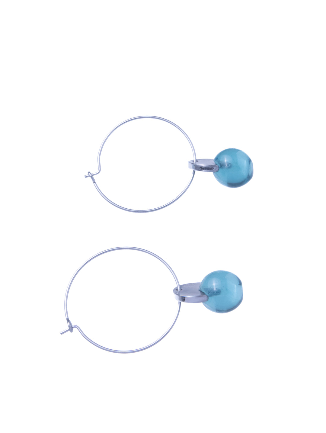 Hoop Crystal Drop Earrings