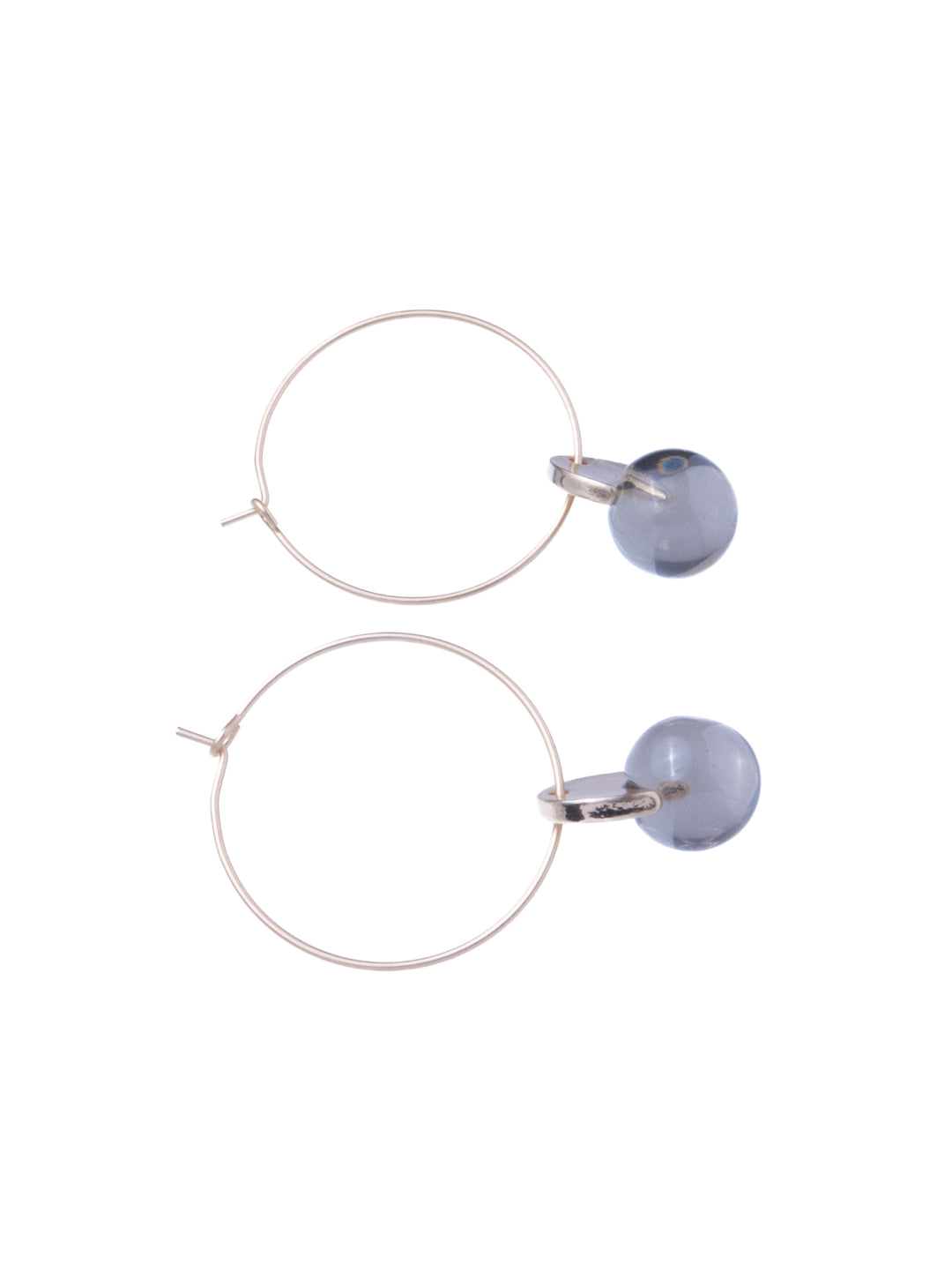 Hoop Crystal Drop Earrings