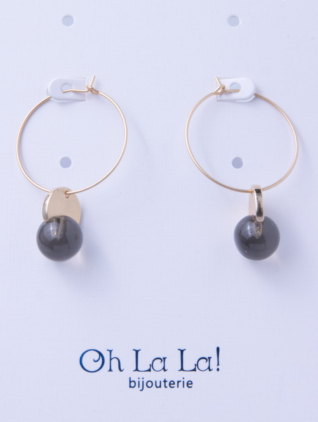 Hoop Crystal Drop Earrings