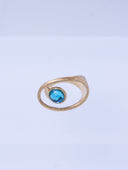 Open Glimmer Gem Golden Ring