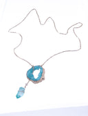 Geo Drop Crystal Necklace