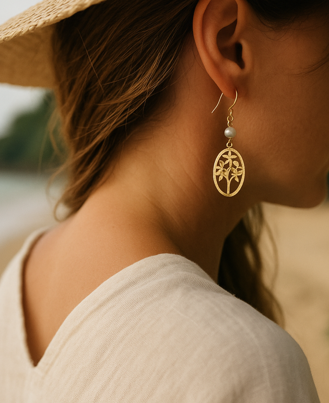 Simple Tree Earrings